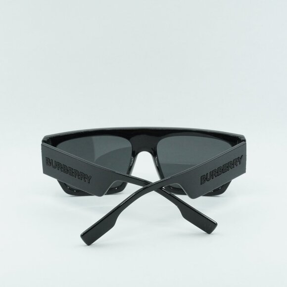 Burberry BE4397U 300187 Micah Square Sunglasses Black Frame, Dark Grey Lenses main image 5